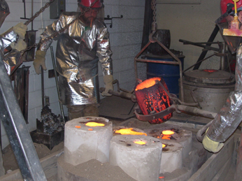 Bronze Pour Crucible